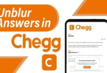 how to unblur chegg answers