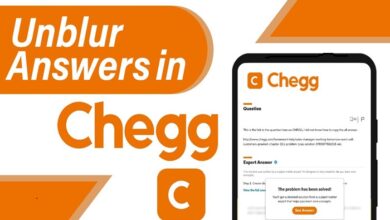 how to unblur chegg answers