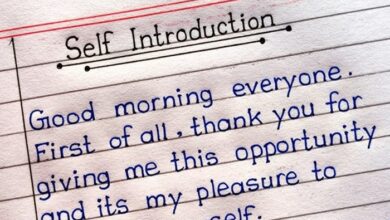 introduction my self in english