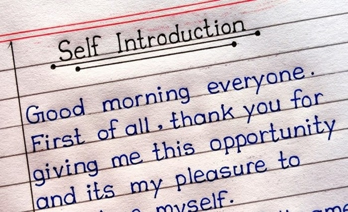 introduction my self in english